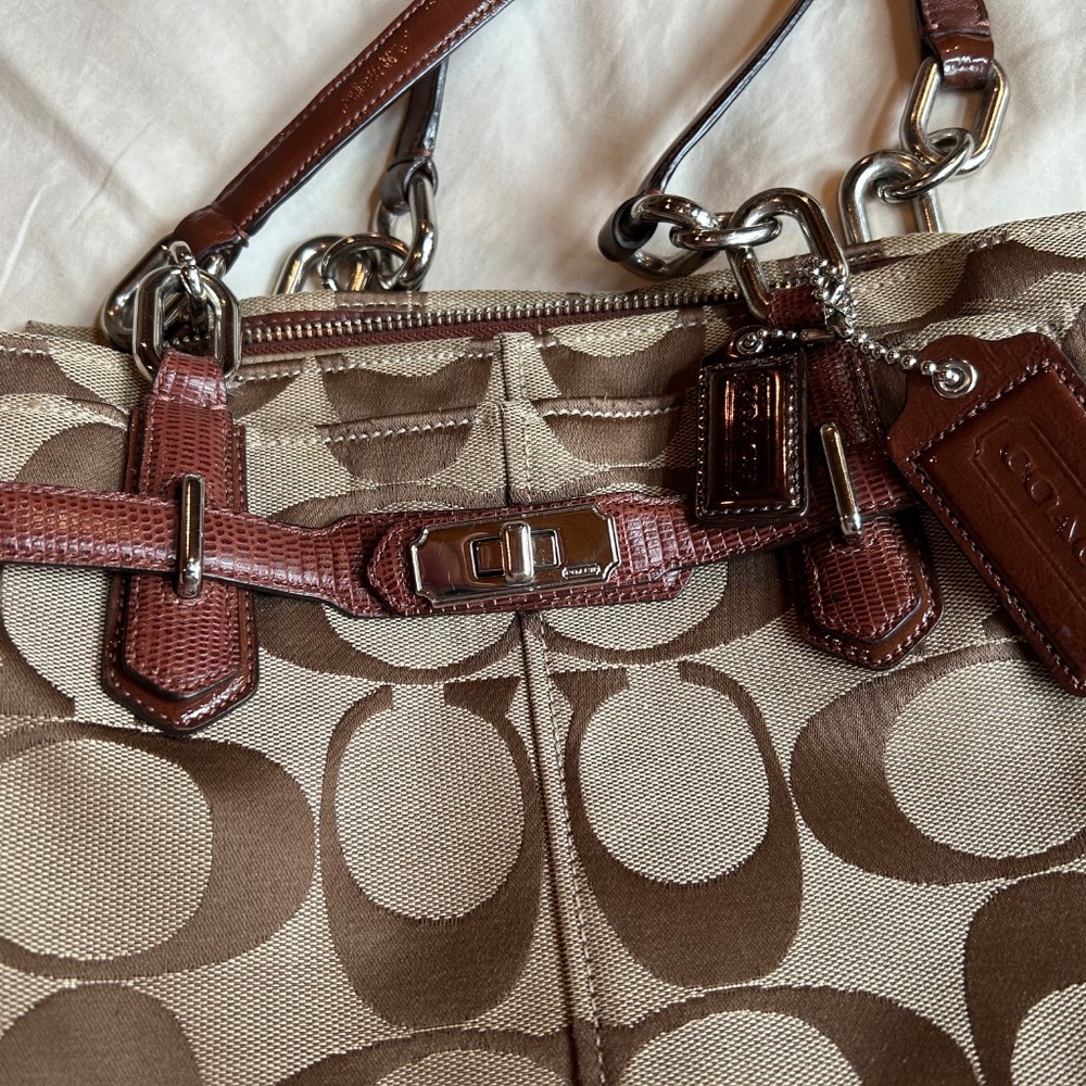 Coach Chelsea Jayden Signature Carryall Bag 17806-EUC - Picture 3 of 13
